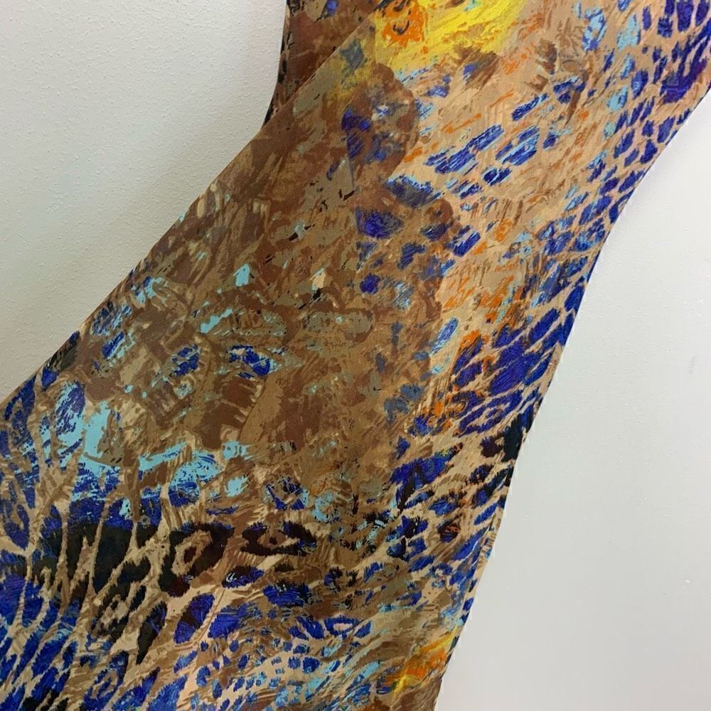 Size 8 Midnight Velvet Animal Botanical Kenzie Reversible Floral Dress (c1) - Picture 9 of 16